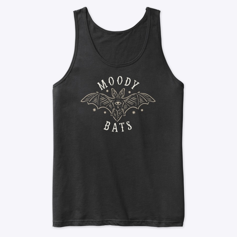 Moody Bats - Bat Logo Dark Colors Tee