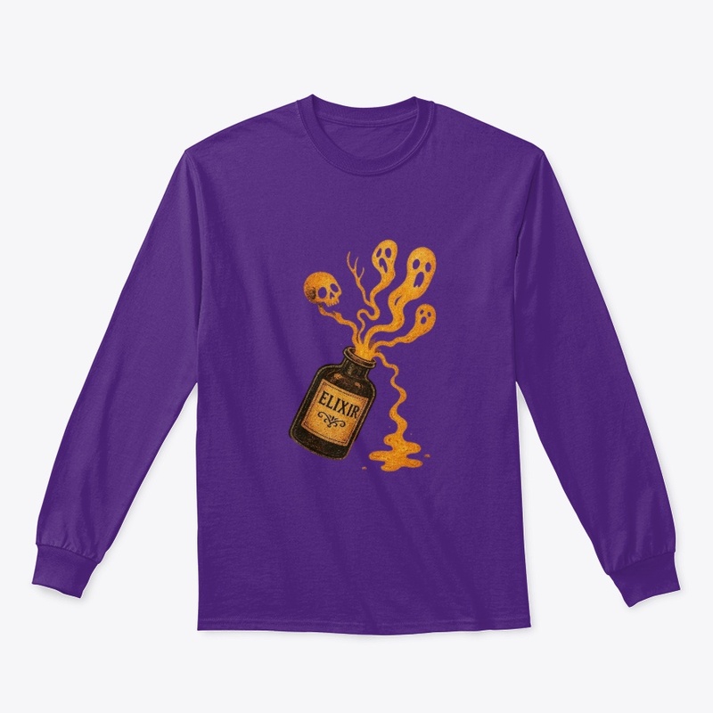 Vintage Horror Art Glowing Bottle 