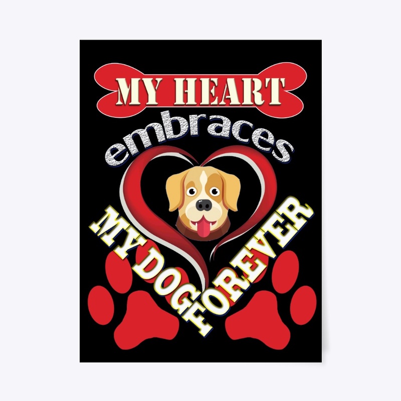 My heart embraces my dog t-shirt