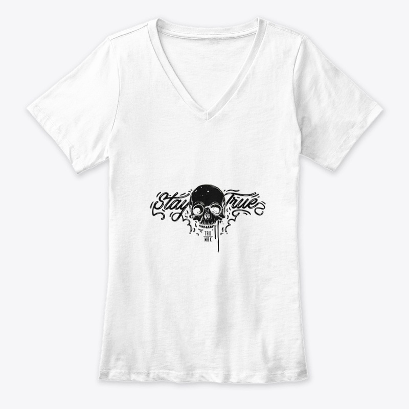 Craze Uk | Stay True Skull - B&W Tees