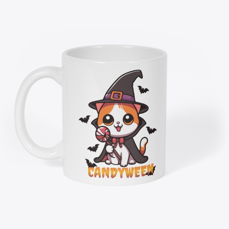 candyween - cat witch halloween