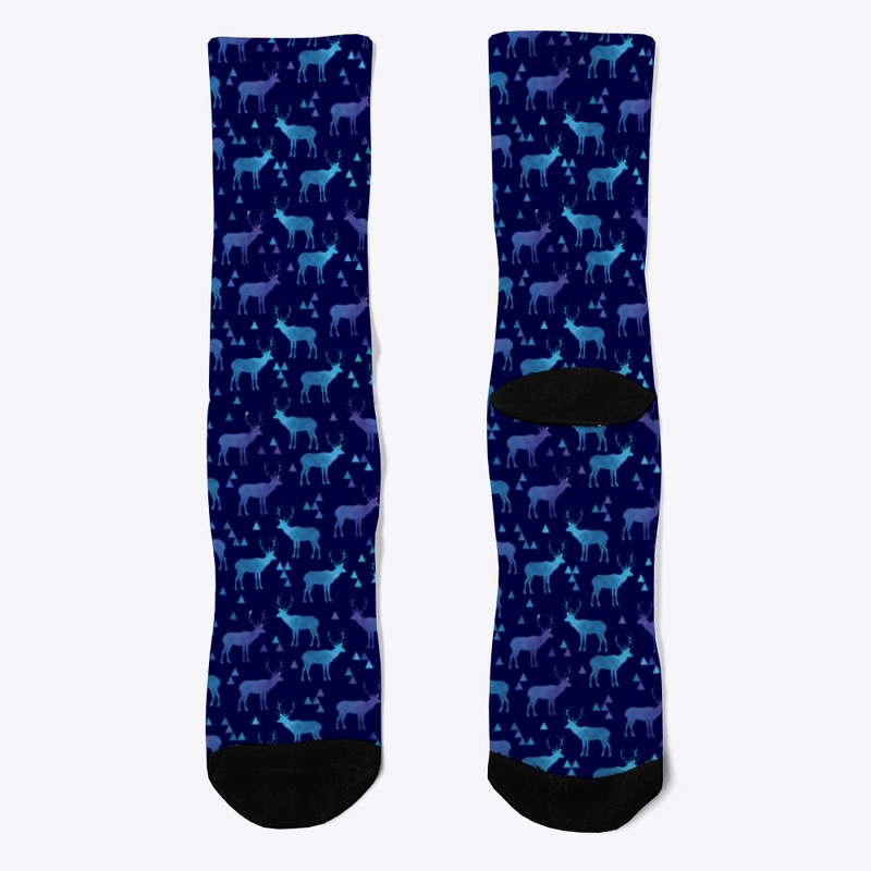 Christmas Deer Pattern Socks