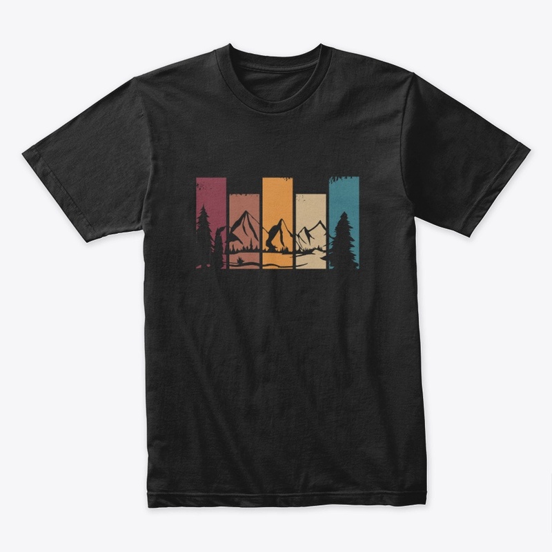 Vintage Mountain Sunset T-Shirt