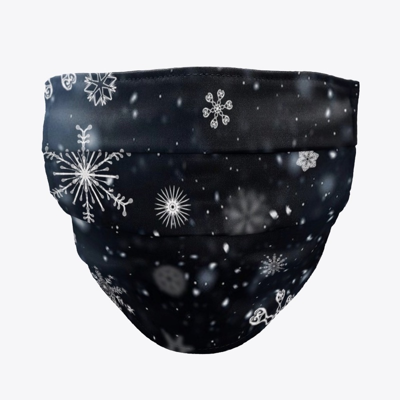 Snowing design face mask