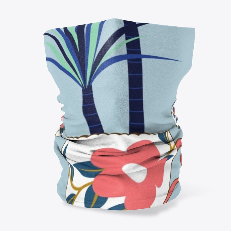 Tea Cup & Palm Tree