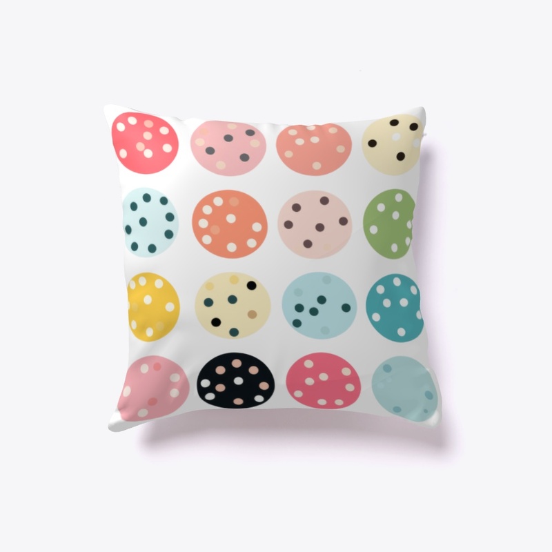 Random colored circles pattern