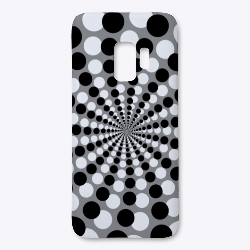 Monochromatic Spiral Phone Case