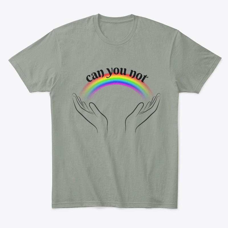 Can You Not Rainbow Hands Palm Design