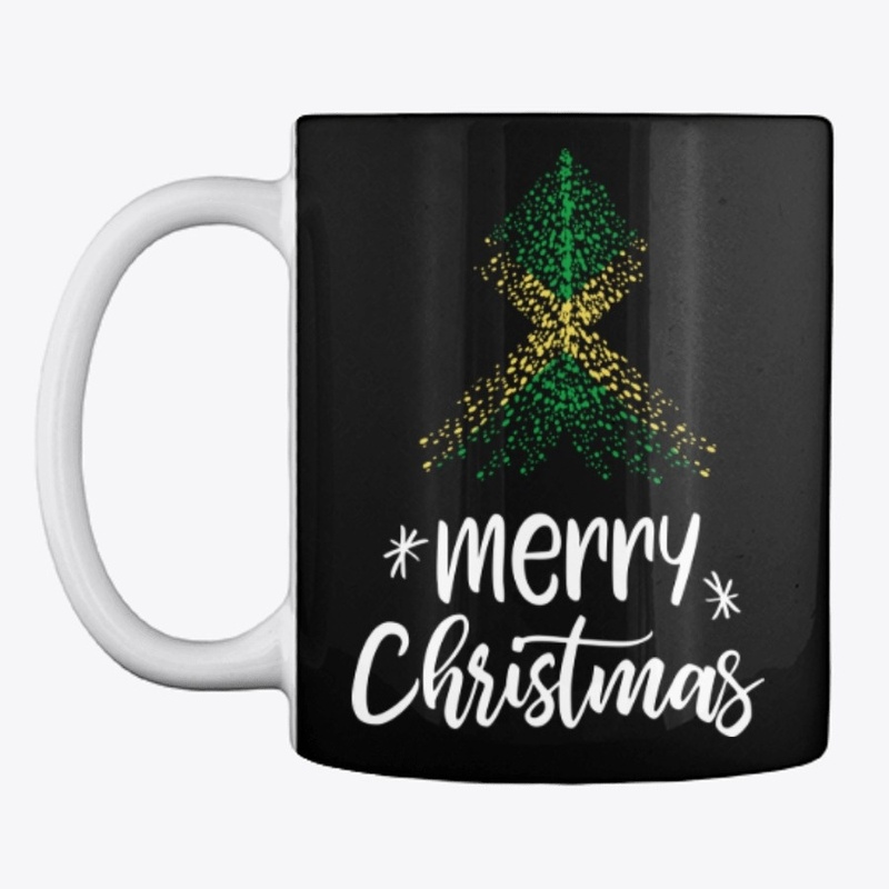 Merry Christmas with Jamaica flag
