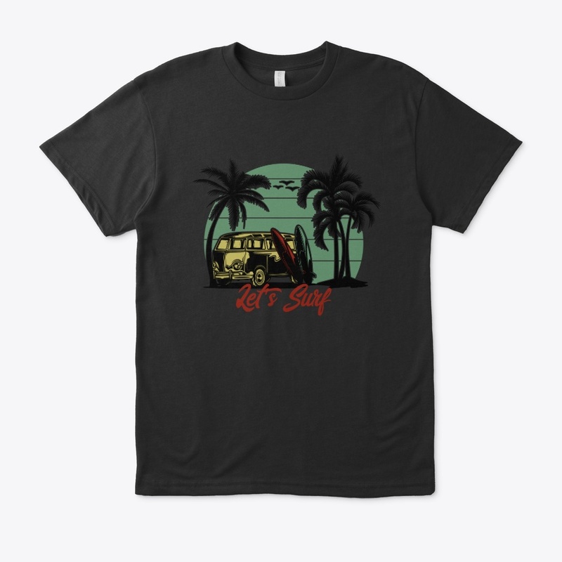 Let's surf unisex T-shirt