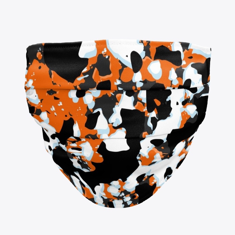 Tortoiseshell-style face covering