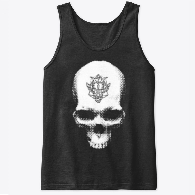 White Satanic Skull