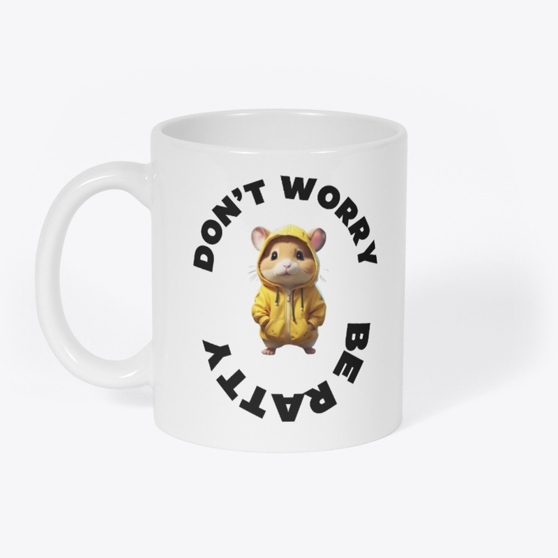 Don't worry be ratty funny design