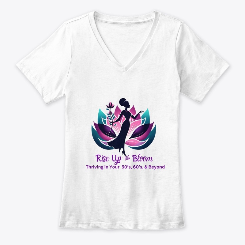 Rise Up and Bloom White Tee