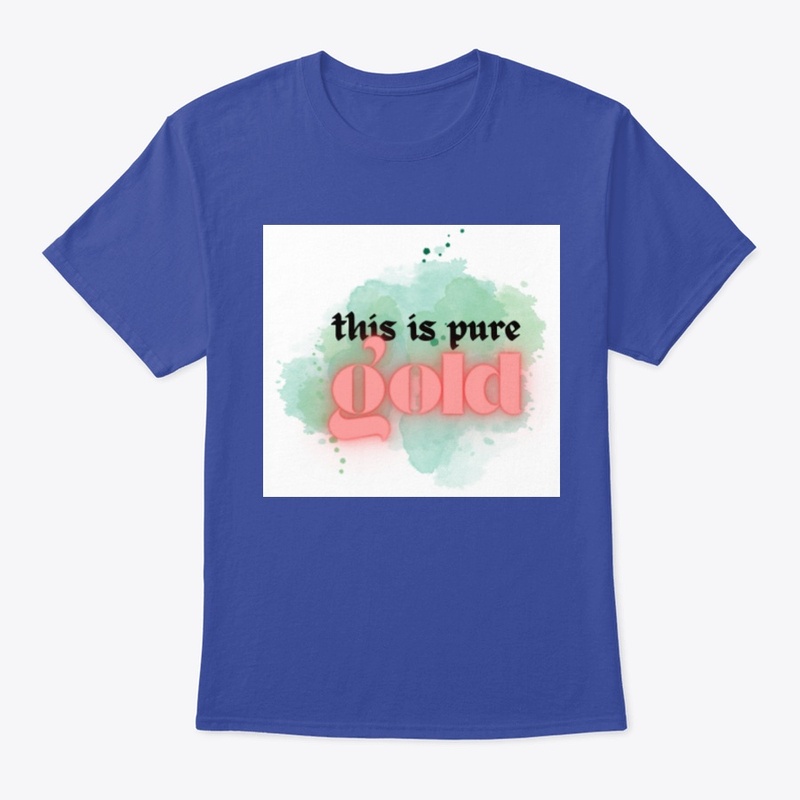 This is pure gold typography  tee 
