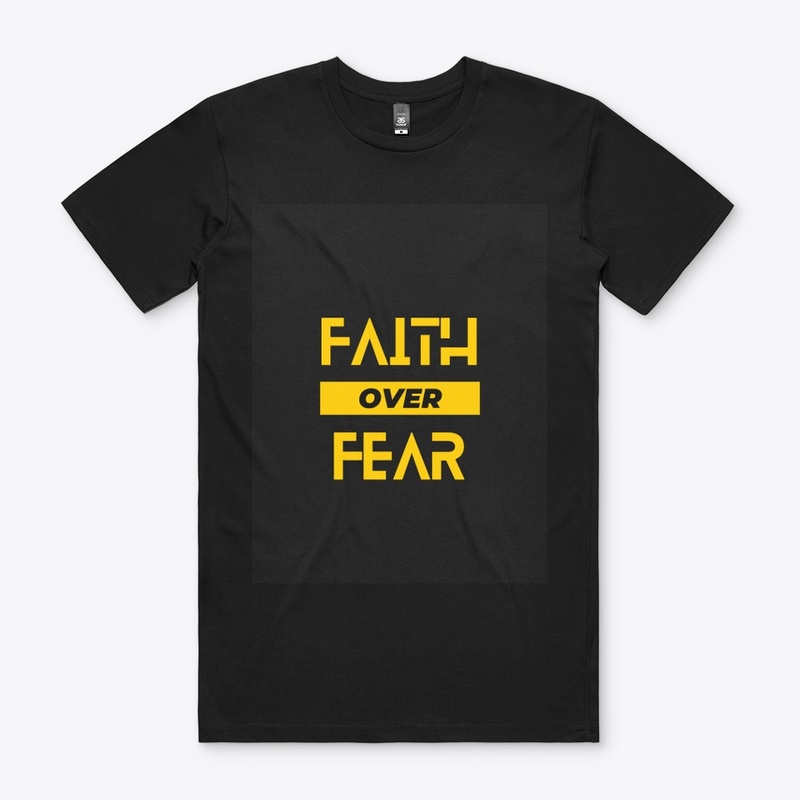 Faith Over Fear Black Tee