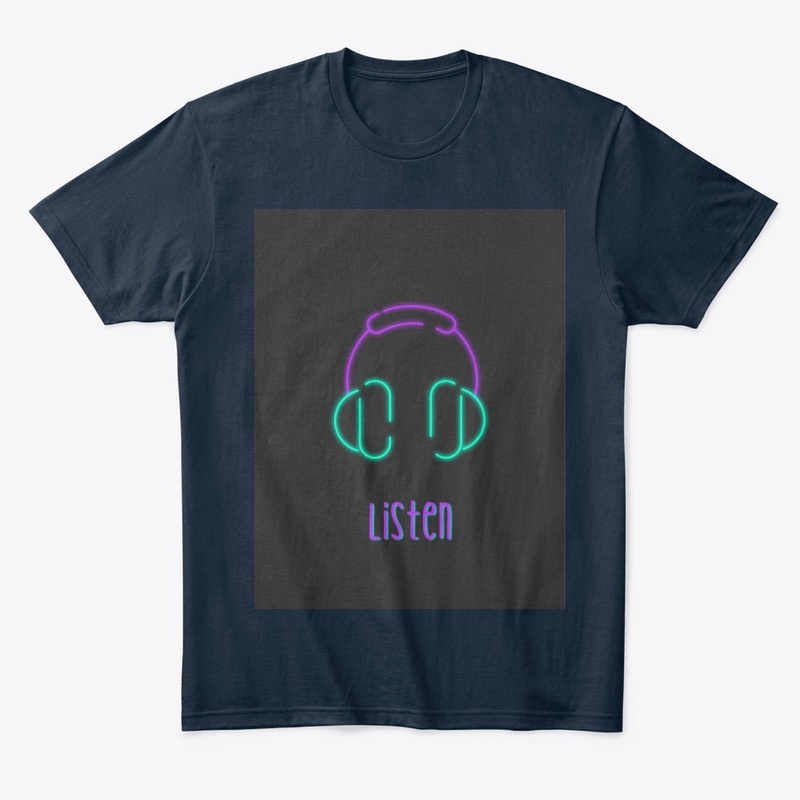 Vibrant Listen Graphic Hoodie & T-shirt 