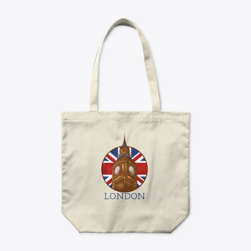 London Themed Tote Bag