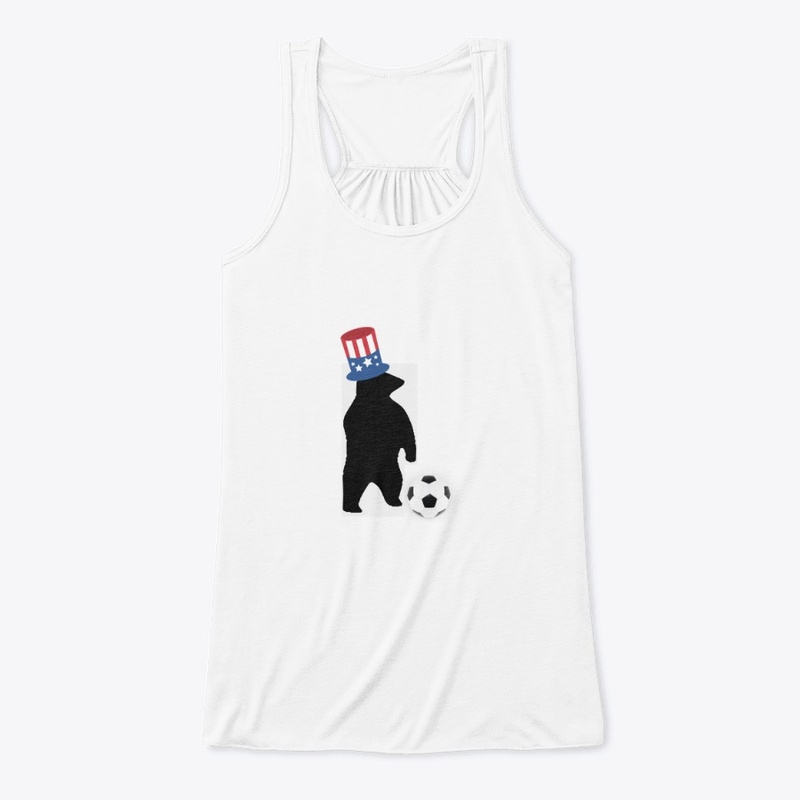  American flag football Tee w/ bear