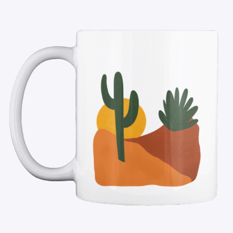 Minimalist Desert Sunset