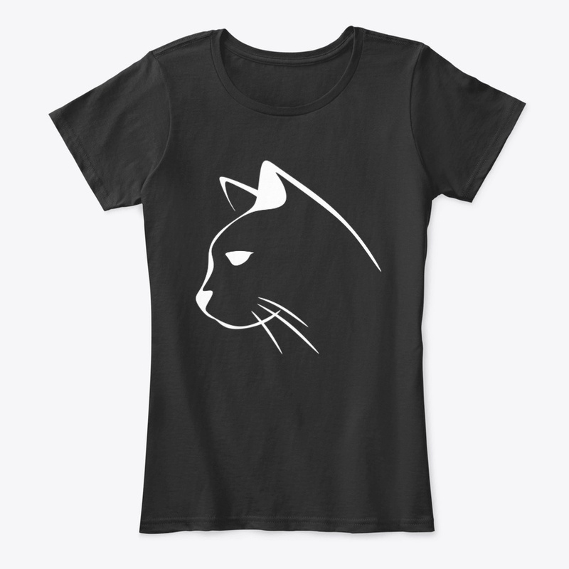 White cat design profile