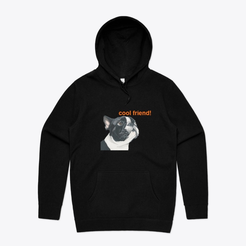 cool dog head that says cool friend!