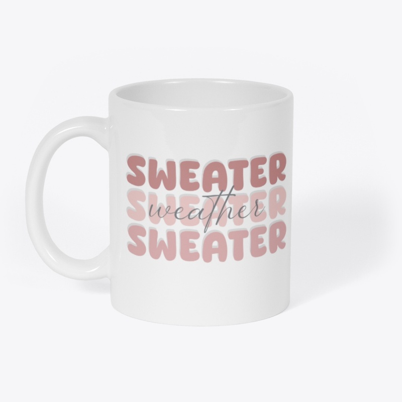 Sweater Weather Pink Cozy Fall