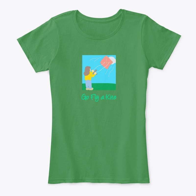 Go Fly a Kite Cute Colorful Art