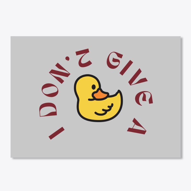 funny t-shirt i don't give a duck