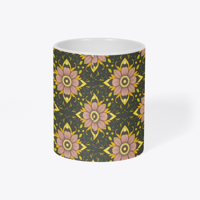 Best Pink and yellow flower pattern.