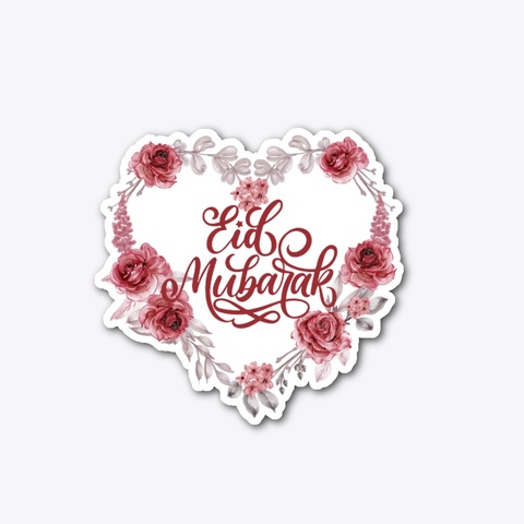 Eid Mubarak  Rose Heart Standard T-Shirt Front