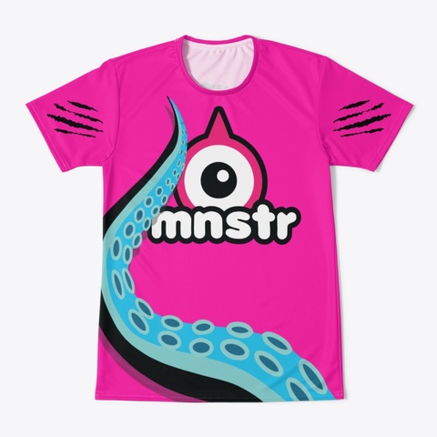 Mnstr Games   Jersey Hot Pink T-Shirt Front