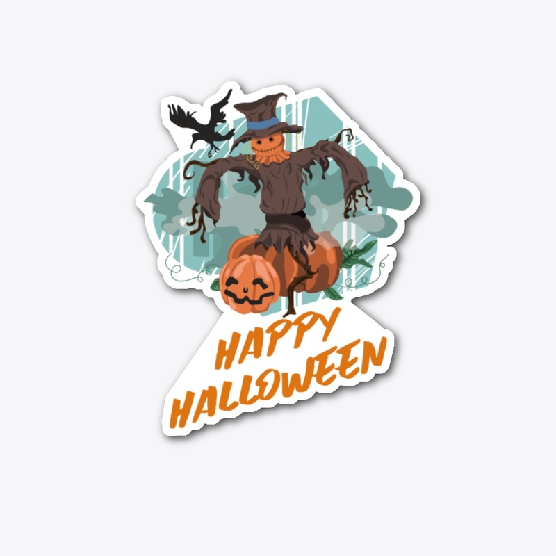 Scarecrow Happy Halloween Design