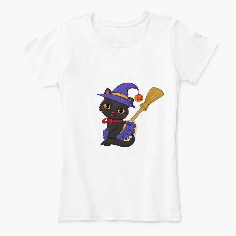 Funny Halloween Cat  Tshirt