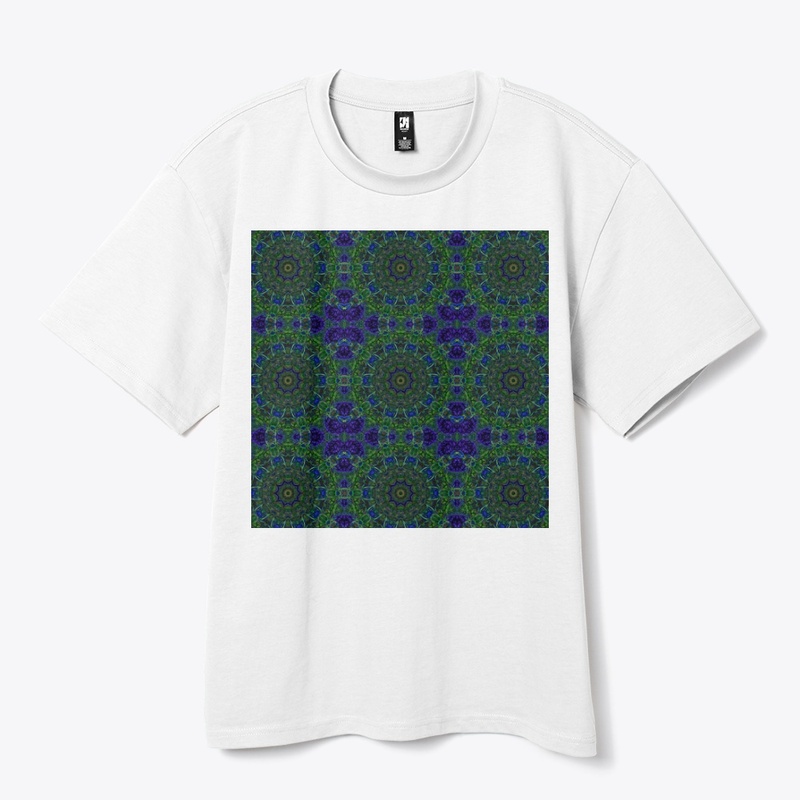 Blue Green Ribbon Kaleidoscope