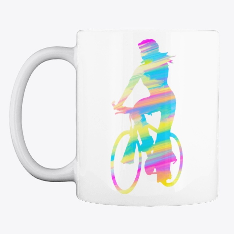 Colorful Bicyclist