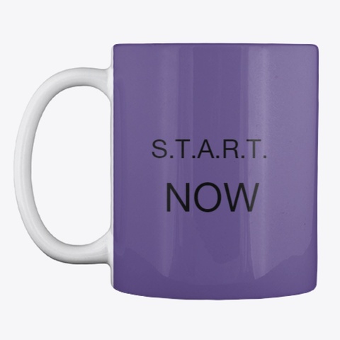 Motivational Cups Purple T-Shirt Front