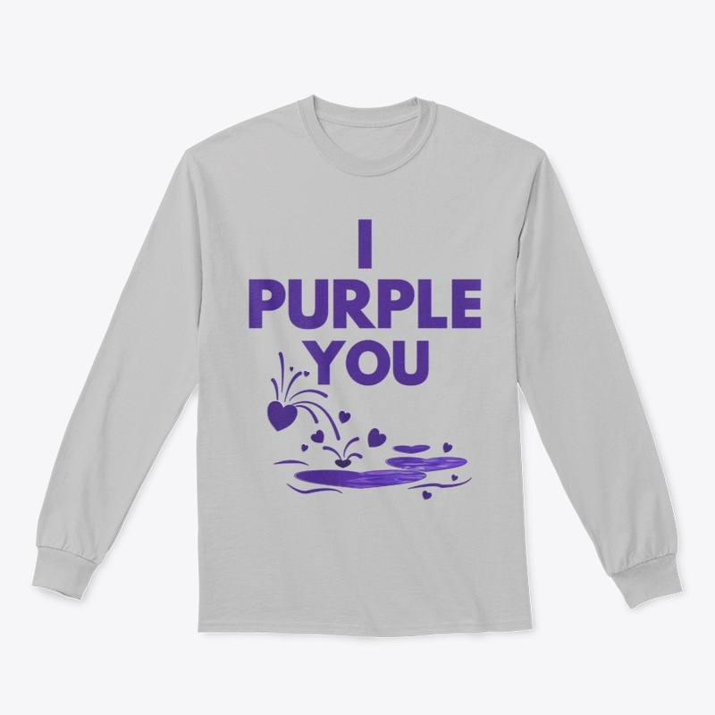 I purple you with heart fountain