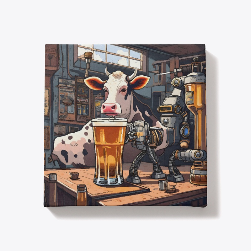 A cow 
