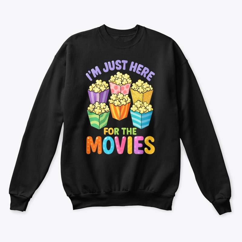 Popcorn Movie Night Fun Graphic