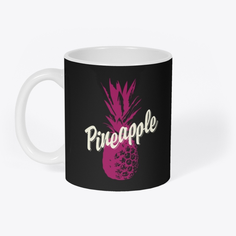 Crimson Pineapple Typography Streetwear
