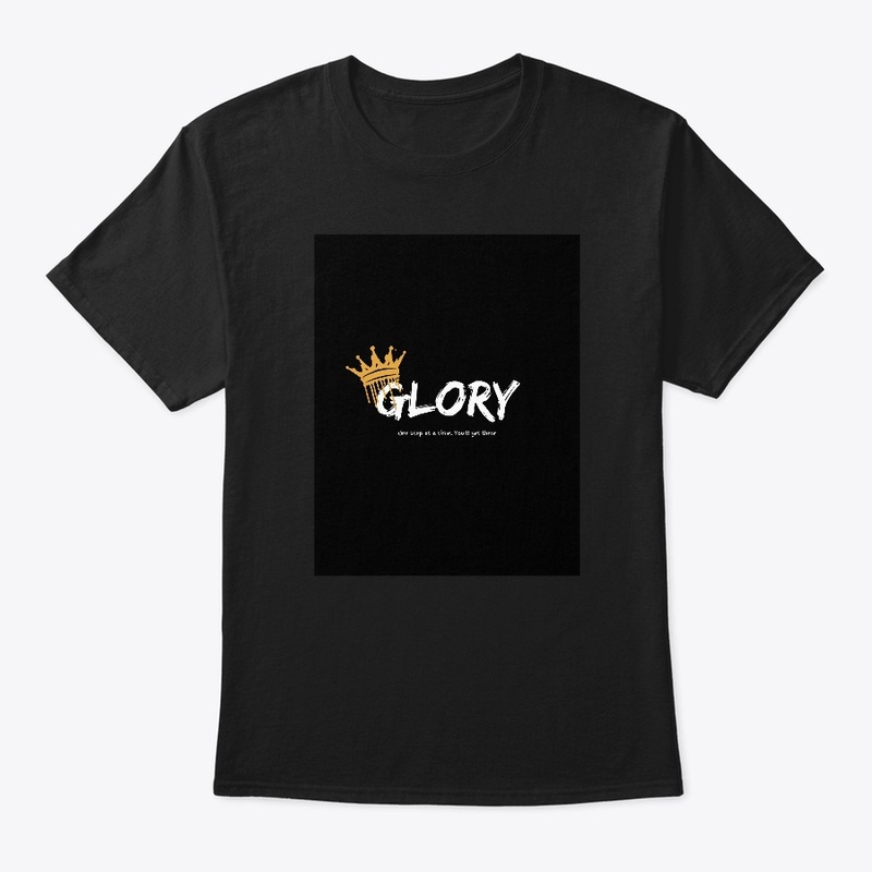 Black "Glory" T-Shirt with Graphic
