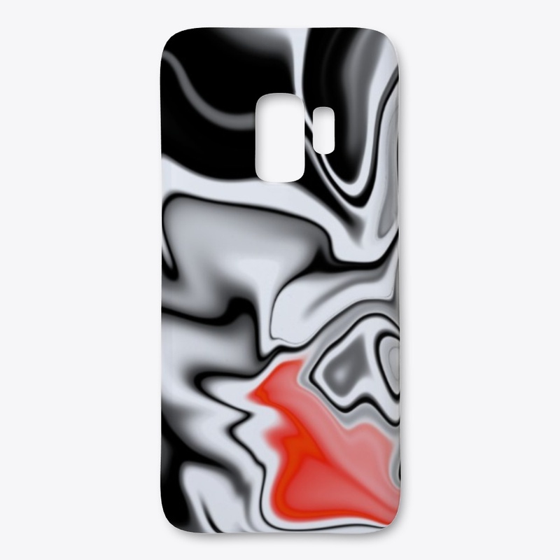 Black White dash of Red