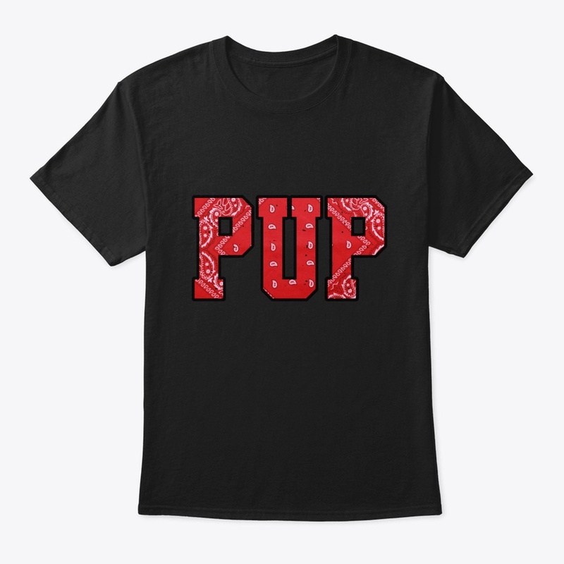 Pup Flagging Red Bandana