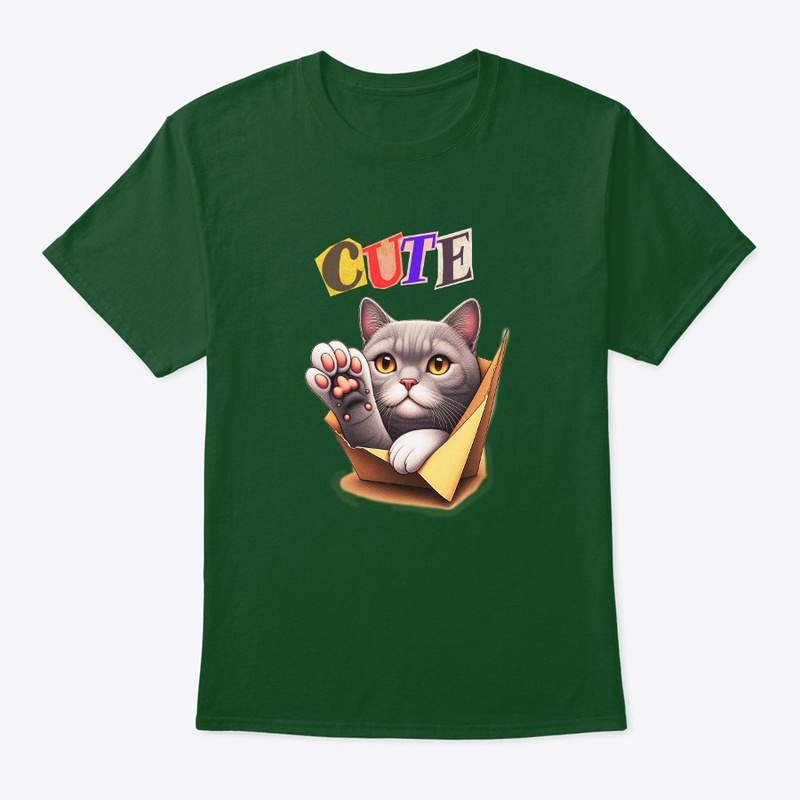 cat cute t shirt