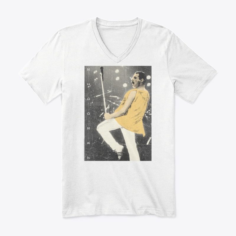 Freddie Mercury Official Live Pose Yellow Icon
