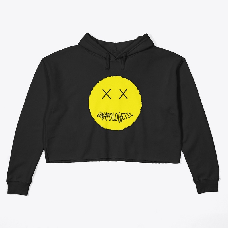 Smiley crop hoodie