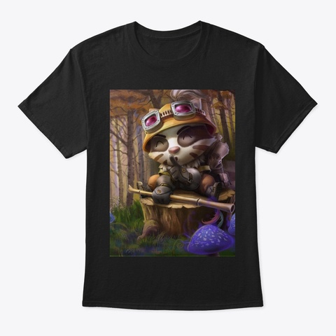 Badger Teemo Black áo T-Shirt Front