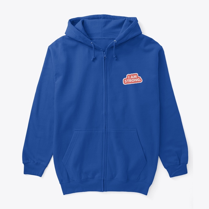 I Am Strong 4802 - Unisex Full Zip Hoodie