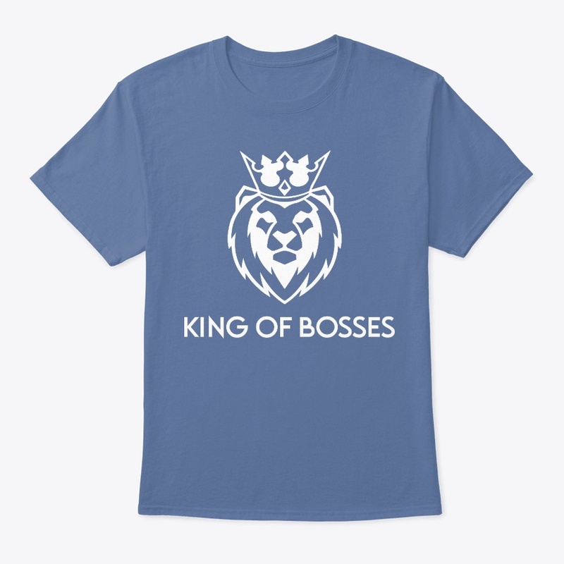 King of Bosses KR7 White Lion Head Print